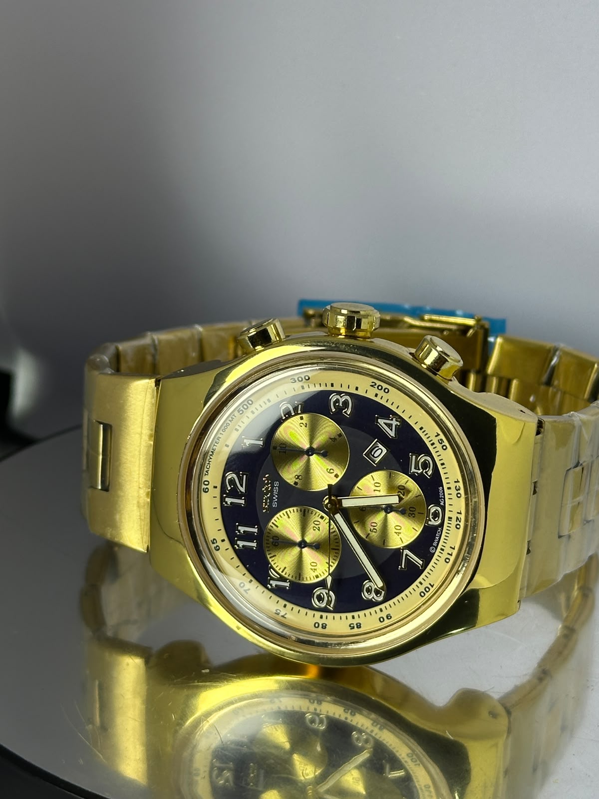 Relógio cronógrafo dourado DRIIP STORY